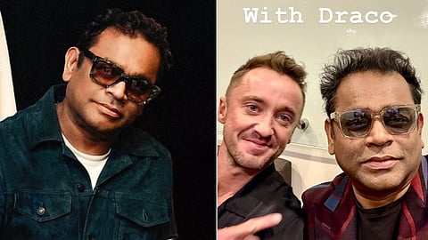AR Rahman: 'गांधी' के लिए एआर रहमान पहुंचे टोरंटो, 'हैरी पॉटर' के ड्रेको मेलफॉय के साथ फोटो की शेयर
