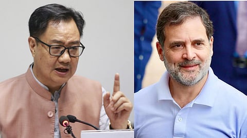 'राहुल गांधी को मूर्ख मत समझिए, वे बड़ी साजिश का हिस्सा हैं', रिजिजू का कांग्रेस नेता पर तीखा तंज