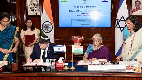 India and Israel ink bilateral investment deal in New Delhi to foster trade ties