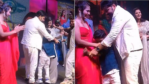 Pawan Singh: एक्ट्रेसेस को जबरदस्ती गले लगाने के लिए बच्चे को मजबूर कर रहे पवन सिंह, देखें वीडियो