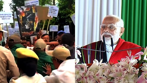 congress-protest-at-pm-modi-programme-site-manipur-row