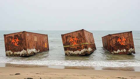 palghar-coastal-suspicious-containers-Security Agencies alert