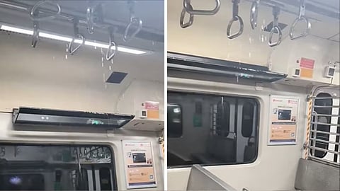 water leakage from AC local (pic credit; social media)