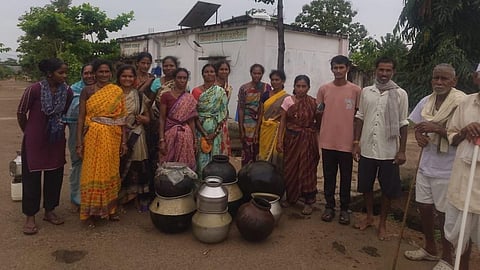 Gadchiroli Khartamtola village Wome raided liquor distillery