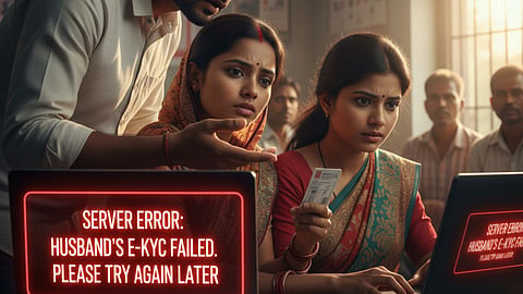 Ladki Bahin Yojana husbands ekyc server-issue