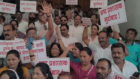 कांग्रेस का मनपा पर हल्ला बोल