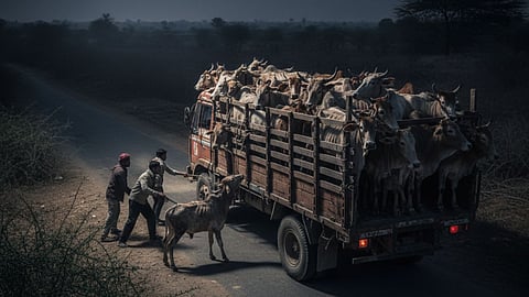 Wardha Hinganghat police cattle Smuggling rescued