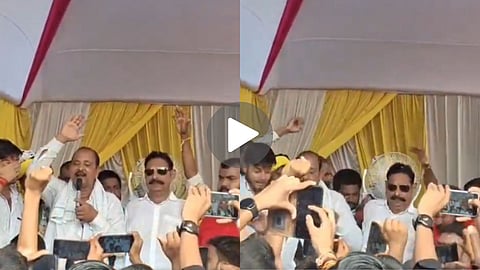bihar-election-anant-singh-stage-collapse-video-viral-mokama-jdu