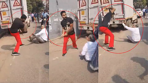 delhi-sarita-vihar-elderly-man-raghuraj-brutally-beaten-by-mohit-over-dda-plot-dispute-video-viral