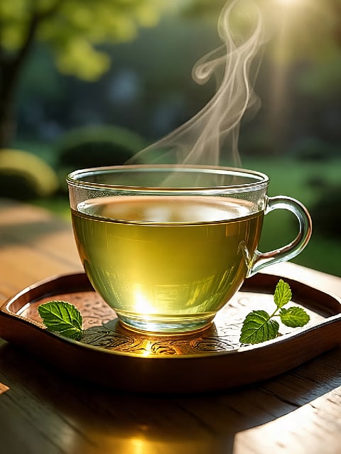 green tea benefit in morning