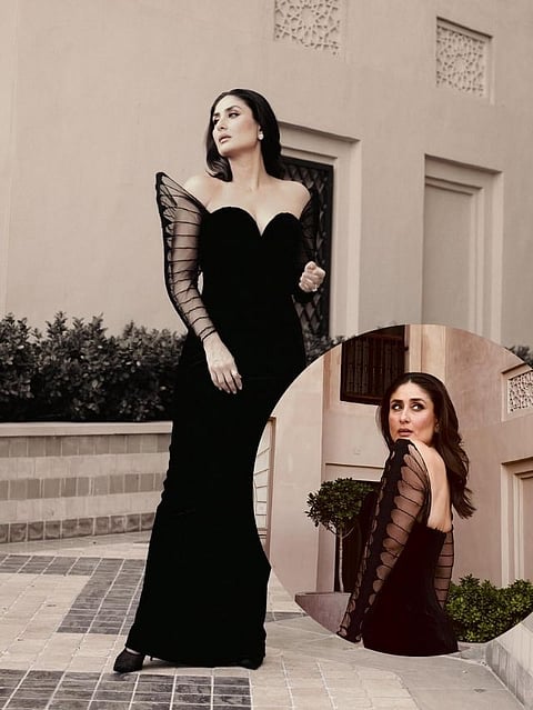 kareena kapoor in black gown