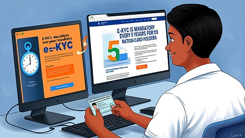 राशन कार्ड धारकों के लिए बड़ा नियम लागू, अब हर 5 साल में अनिवार्य होगी e-KYC, जाने पूरा प्रोसेस