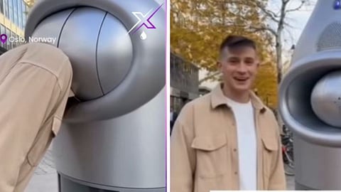Hair machine is placed on roadside, users felt impressed while seeing the Video but Viral Video is AI generated