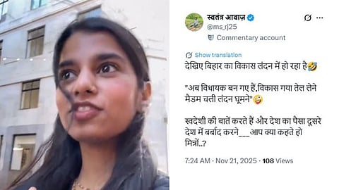A viral claim that MLA Maithili Thakur went to London after winning the Bihar elections is false—the video is from before the polls.