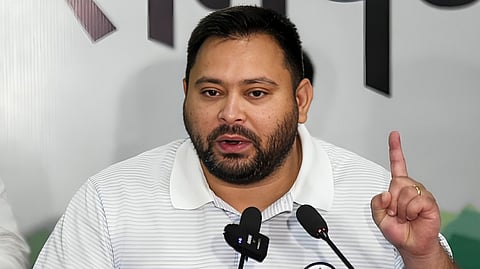 bihar-election tejashwi-yadav-attacks-nda-on-mokama-violence-questions-election-commission-anant-singh