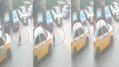 greater-noida ajnara-homes-society-student-accident-cctv-viral-cab-runs-over-boy-news
