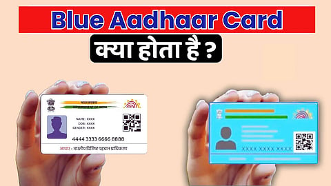What is Blue Aadhar Card
