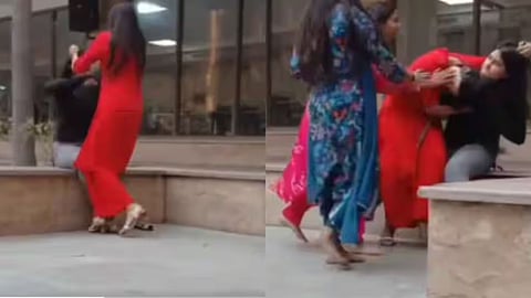 A seat dispute between two girls at Amity University escalated into a physical fight, and the video has gone viral on social media.