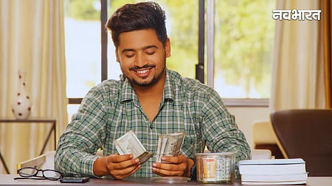 Indian Man Counting Notes