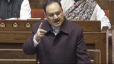 JP Nadda in Rajya Sabha