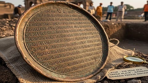 Latur 518-Year-Old Copper Plate
