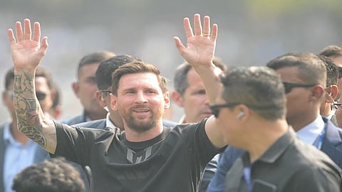 Lionel Messi will perform at the Feroz Shah Kotla Stadium in Delhi today