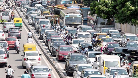 Mumbai Bengaluru Highway jam