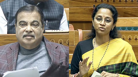 Nitin Gadkari ans Supriya Sule