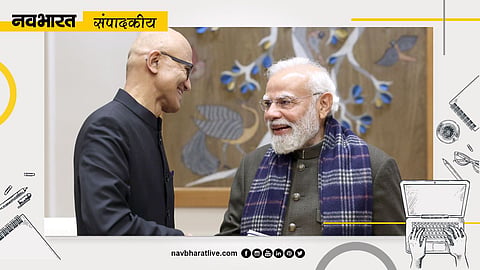 Satya Nadella meet PM Modi