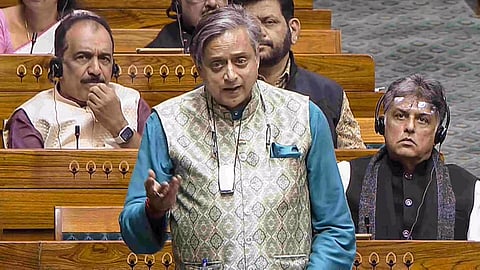 Shashi Tharoor in loksabha
