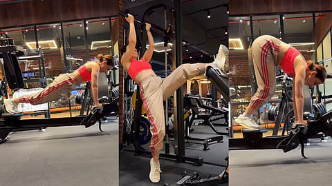 Soha Ali Khan powerful workout video goes viral