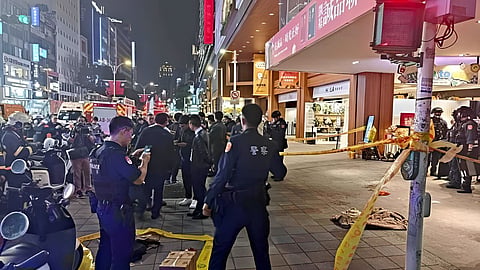 An attack involving smoke grenades and knives at a Taiwan metro station leaves 9 injured; panic ensues at the station.