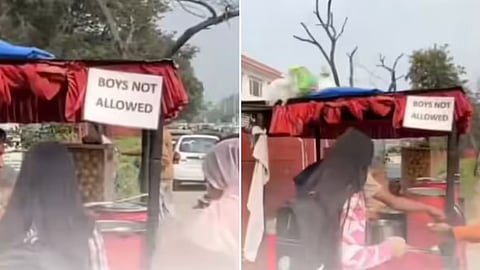A panipuri stall banning boys with a “Boys Not Allowed” sign has gone viral, sparking a heated debate on safety and discrimination on social media.