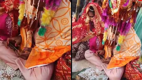A groom was seen playing Free Fire during his wedding rituals, and the video went viral for its hilarious twist.