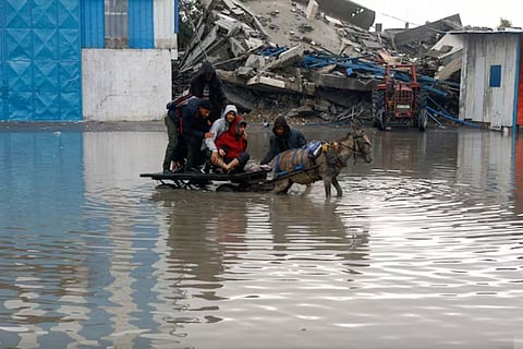 Gaza, already ravaged by war, is now hit by floods; screams and helplessness are everywhere, the situation is horrific.