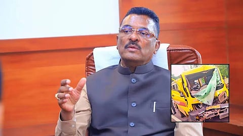 Maharashtra Winter Session Nagpur: नागपुर स्कूल वैन हादसे के बाद परिवहन मंत्री प्रताप सरनाईक ने संबंधित RTO को निलंबित किया। फिटनेस सर्टिफिकेट बिना चल रही वैन पर गंभीर लापरवाही उजागर।