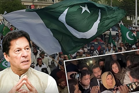 Imran Khan's sister granted visitation, angry supporters outside jail