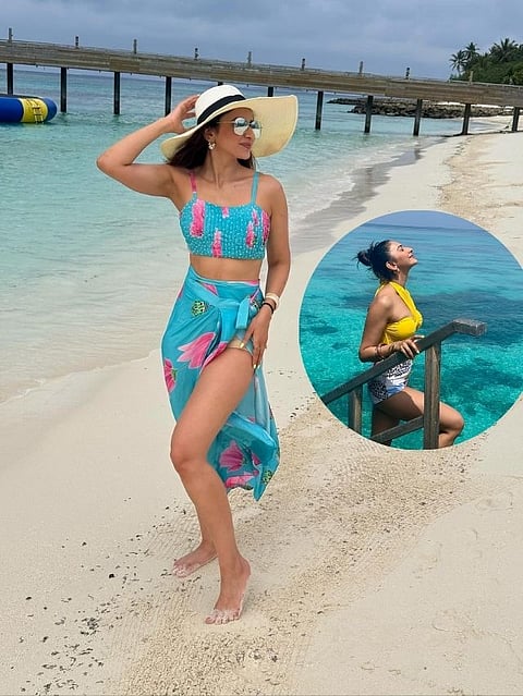 rakul preet vacation look