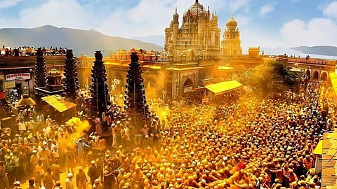 महाराष्ट्र का अनोखा मंदिर जहां भक्त खेलते हैं हल्दी की होली, क्या आप जानते हैं इसके पीछे की कहानी?