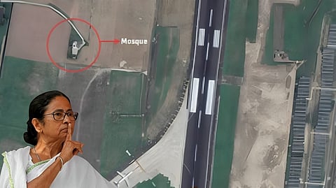 west-bengal kolkata-airport-runway-mosque-dispute-bjp-tmc-safety-concerns