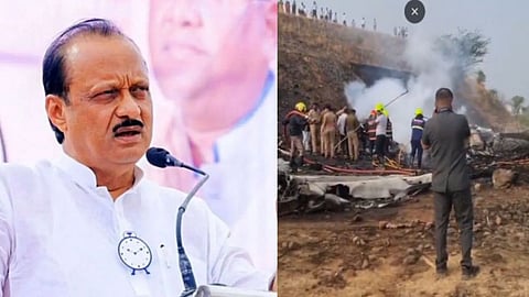 Maharashtra Deputy CM Ajit Pawar dies in a tragic plane crash at Baramati airport. Five others killed in the accident during landing. Get live updates.