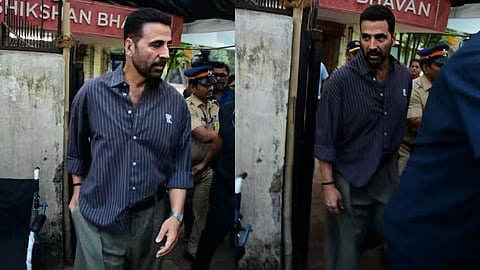 bmc election akshay kumar first vote remote control public