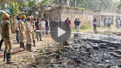 massive explosion rocks champahati bengal panic spreads horrific video surfaces