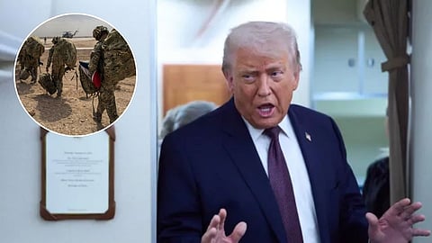 'NATO troops stayed away from the front lines in Afghanistan'; Britain angered by Trump's statement, sparking a political storm.