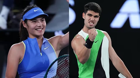 Emma Raducanu and Carlos Alcaraz