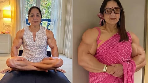 Neena Gupta Muscle Mommy Pic Made by AI