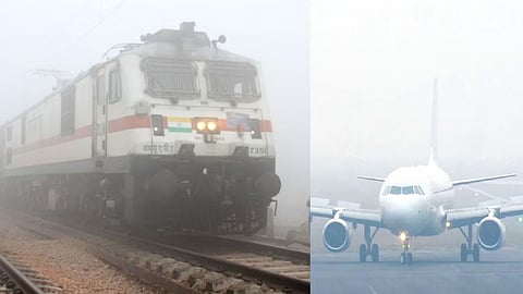 177 trains delayed... running up to 5 hours; dense fog has affected flights and other major trains; see advisory