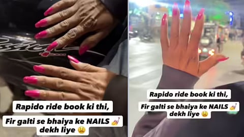 A Rapido rider’s pink nail polish video has gone viral, challenging gender stereotypes and celebrating self-love.