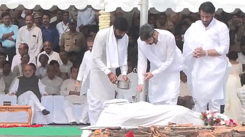 ajit pawar last rites baramati