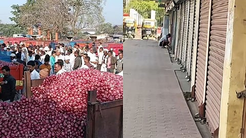 Ajit Dada's last rites were performed with state honors; the Lasalgaon onion market shut down operations to pay tribute.